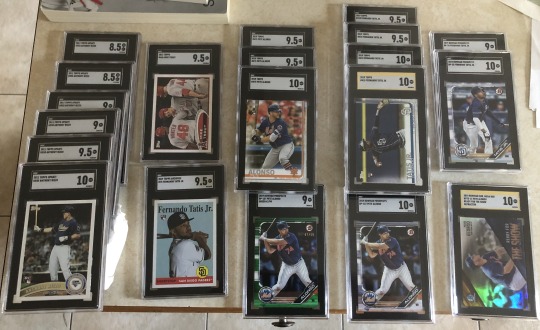Various Card Grading.
