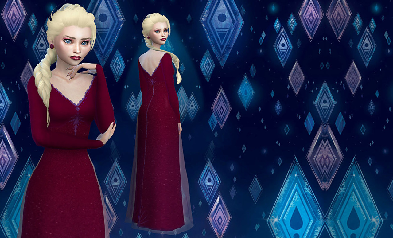 Stardust Sims 4 — FROZEN 2: ELSA INTO THE UNKNOWN My second Elsa...