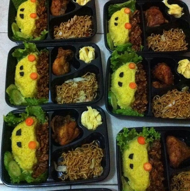 Monggo Catering  Paket Bento  Nasi  Kuning  Karakter Info 