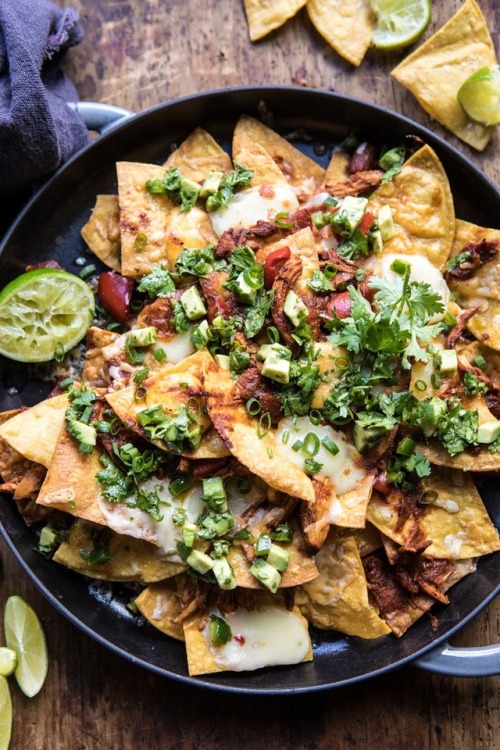 savorytoothgirl:chipotle braised chicken nachos