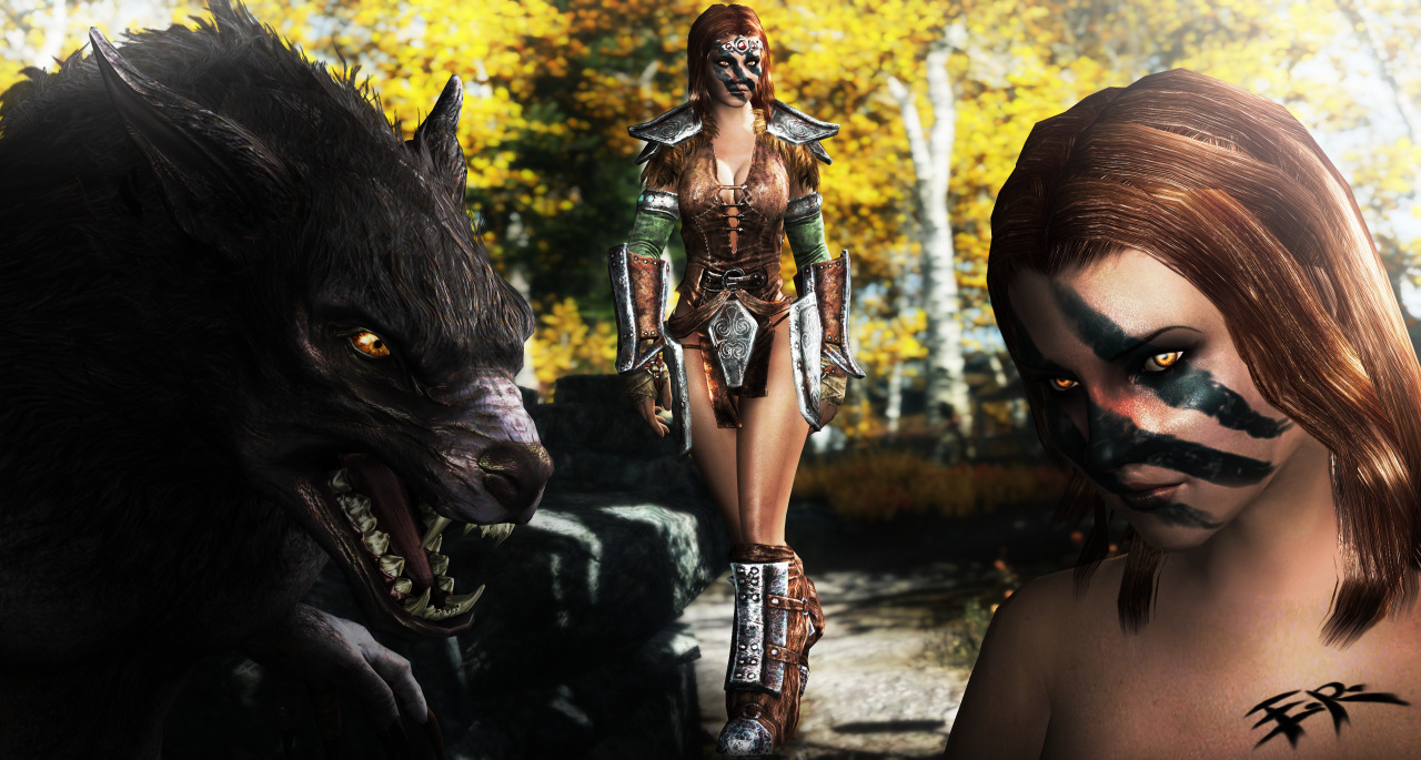 1280px x 685px - Reload 3D â€” (ER) Skyrim - Aela The Huntress and Werewolf Aela...