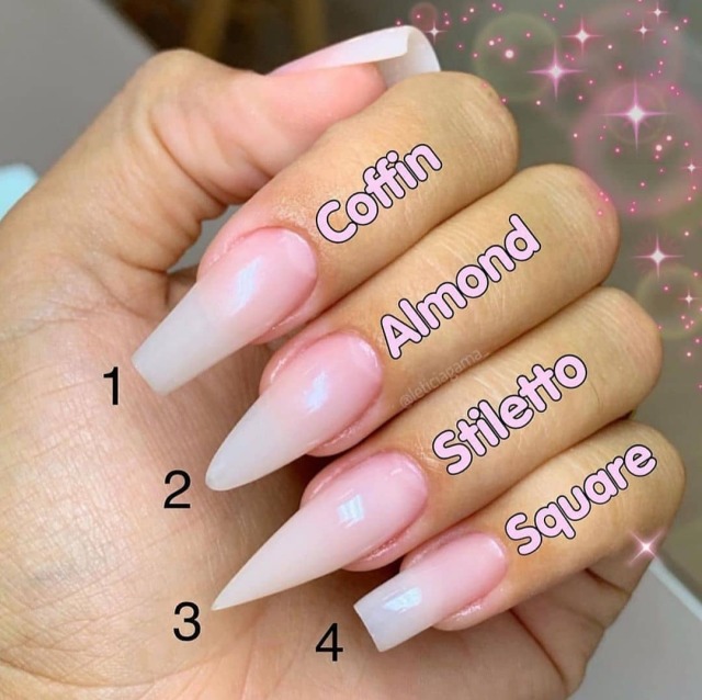 types of nail shapes