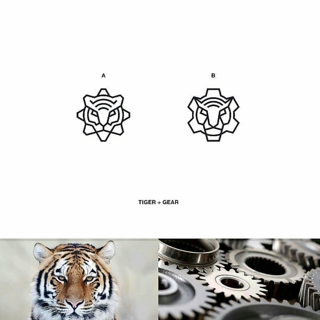 Creative Logo Designs Tiger Gear Logo Design Concept Need
