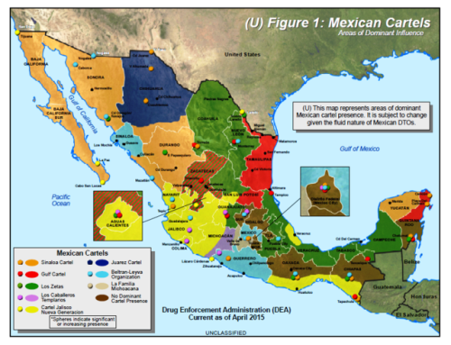 Map Of Mexican Drug Cartels Map Of Mexican Drug Cartels