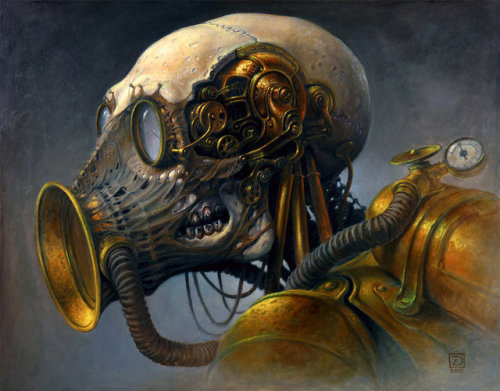 steampunktendencies:Painting by Dariusz Zawadzki