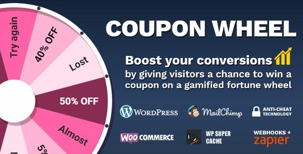 Coupon Wheel For WooCommerce and WordPress v3.0.8 Nulled
