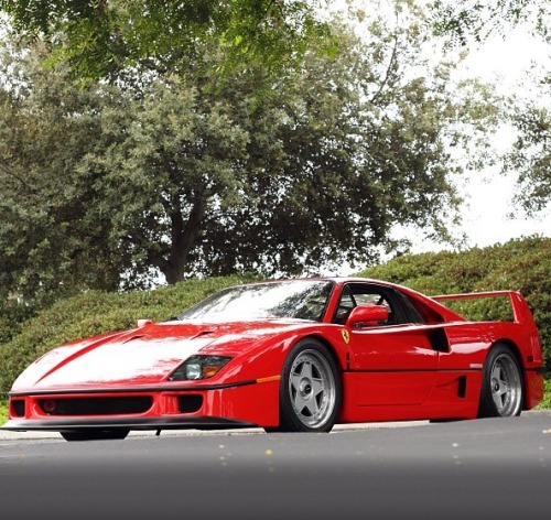 The simple. The fast. The expensive. Ferrari F40, the first...