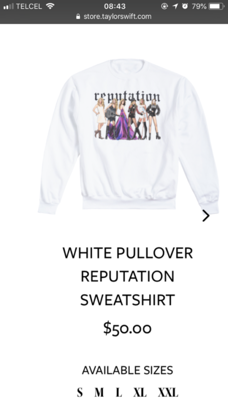 white reputation sweatshirt