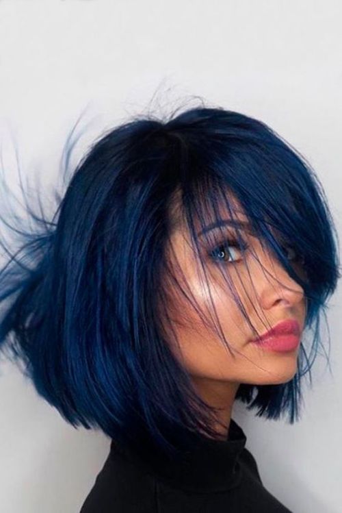 Resultado de imagem para cabelos azuis
