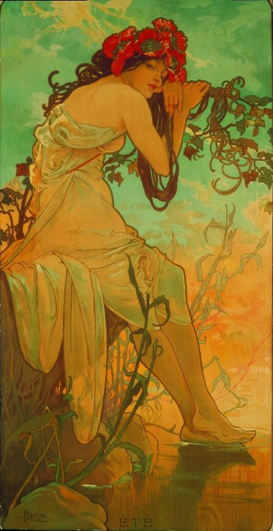 23silence:Alphonse Mucha - Summer