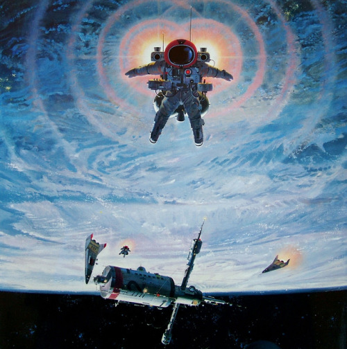 humanoidhistory:1970 space art by Robert McCall.