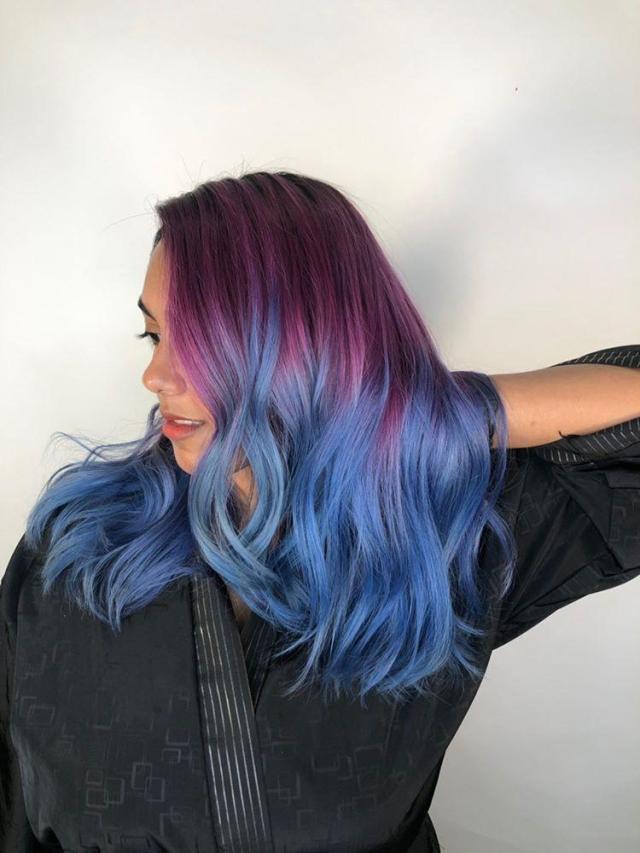 Blue And Purple Scene Hair Tumblr