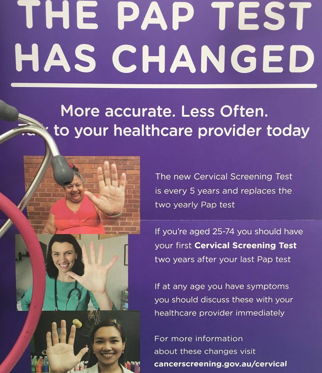 Did you know that the traditional PAP smear is changing in Australia?It’s being replaced with a new Cervical Screening Programme from 1st December 2017.
What is the Cervical Screening Programme?
This is a test that is quick and simple to check the...