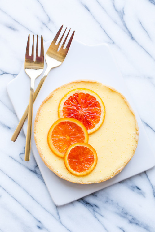 sweetoothgirl:Orange Blossom Almond Cream Tart