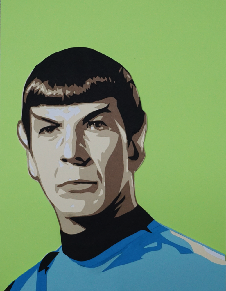 STAR TREK ASDFGHJKL — tos-fanart: Paper Spock by tripperfunster