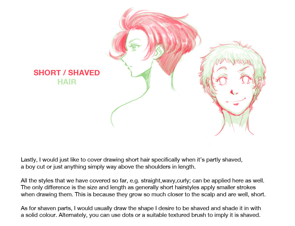 How To Draw Hairstyles Pt 2 Finally Sat Down