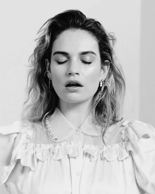 mahcaulay:lily james for allure august 2018