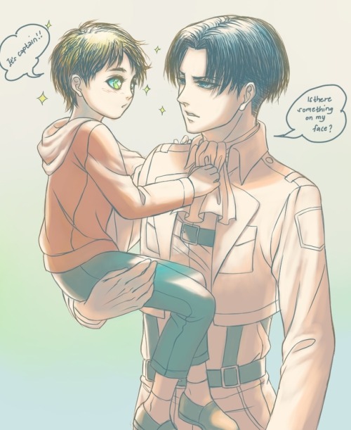 vallarii:Tiny Eren x brig bro Levi!  Which is cuter? I like...