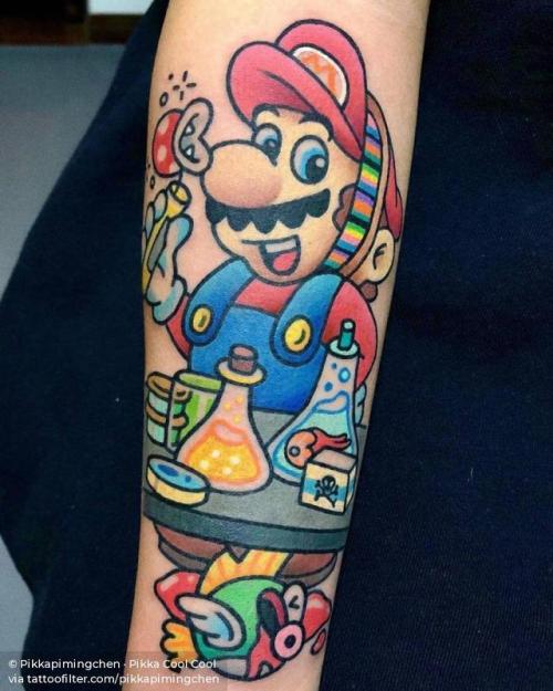 By Pikkapimingchen · Pikka Cool Cool, done in Chengdu.... mario bros characters;mario bros;fictional character;pikkapimingchen;big;nintendo;cartoon;facebook;twitter;video game;game;inner forearm;mario