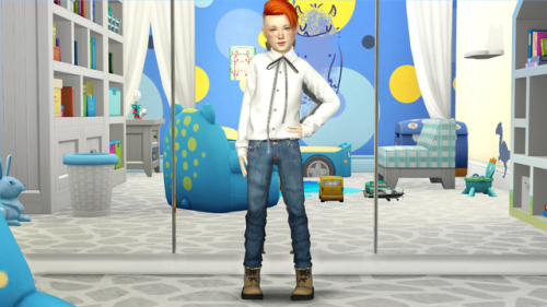 redheadsims-cc:ANTO SPARK HAIR - KIDS AND TODDLER...