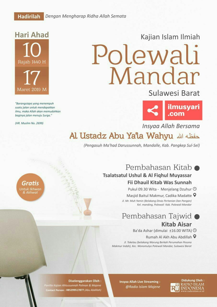 Polewali Mandar, 17, Mar 2019'