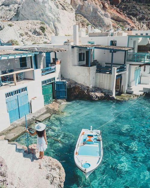 gemsofgreece:“On the right side of the beach Fyropótamos you...