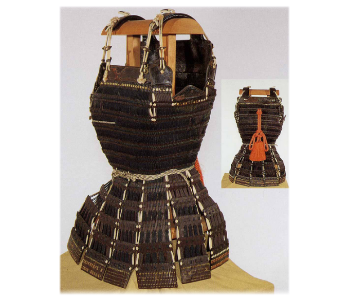 This armor is attributed to Ohori Tsuruhime (1526 (?)-1543 (?)) a miko (priestess) of the Oyamazumi shrine on Omishima island. As the daughter of the head-priest, she took command when he died of illness. In 1541 she led troops during two naval...
