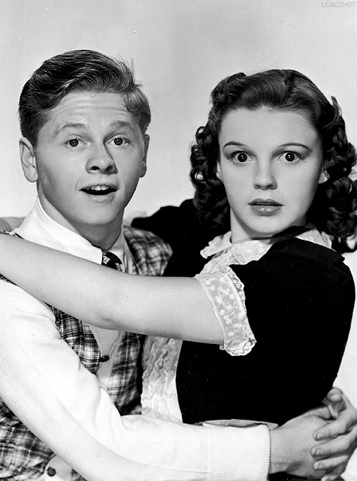 Turner Classic Movies — lejazzhot: Mickey Rooney and Judy Garland, 1938.