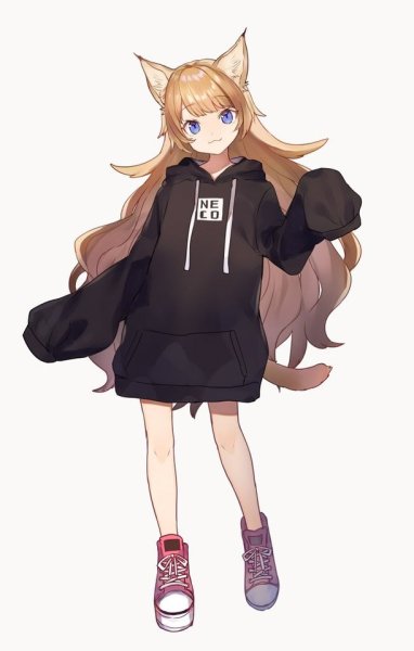 anime girl oversized shirt