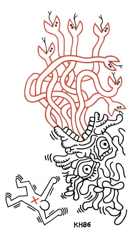 thunderstruck9:Keith Haring (American, 1958-1990), Untitled,...