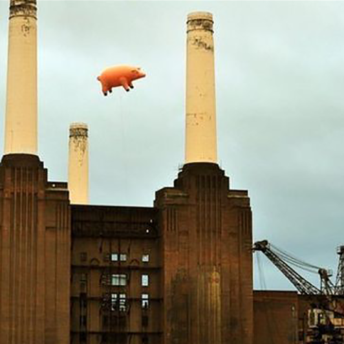 Pop Art inflatable stage design Mark Fisher Pink Floyd 1976 1970s 1980s