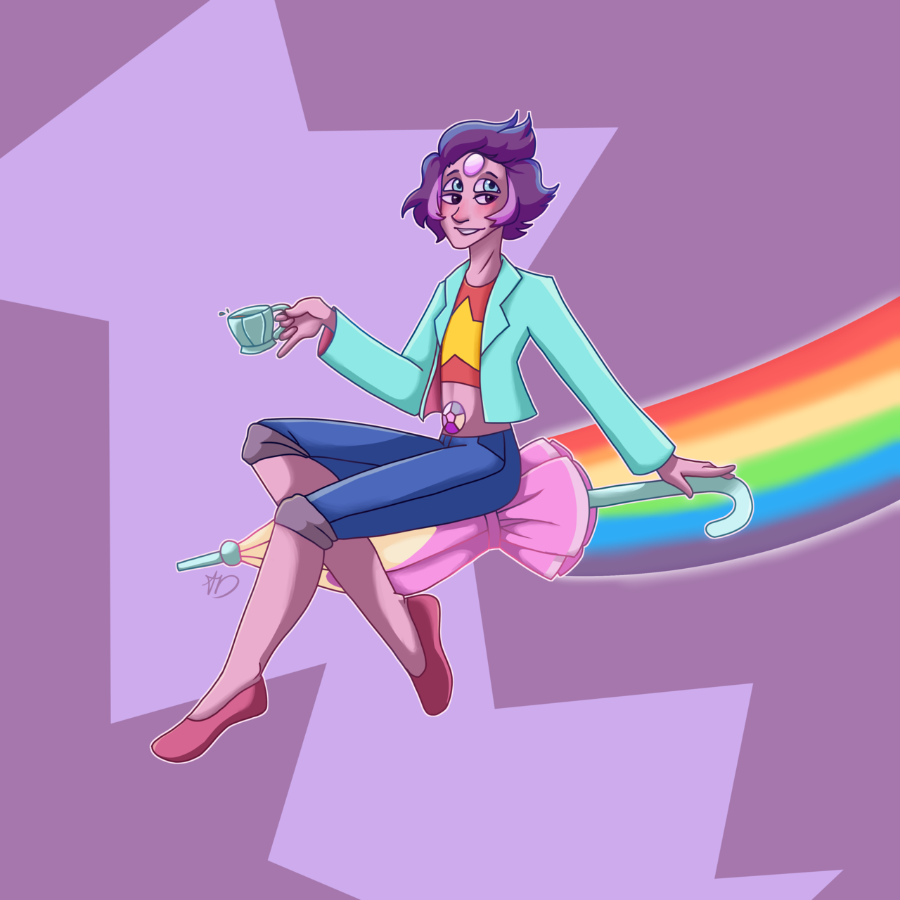 Y'all know I couldn't help myself! Here's another Rainbow Quartz 2.0.