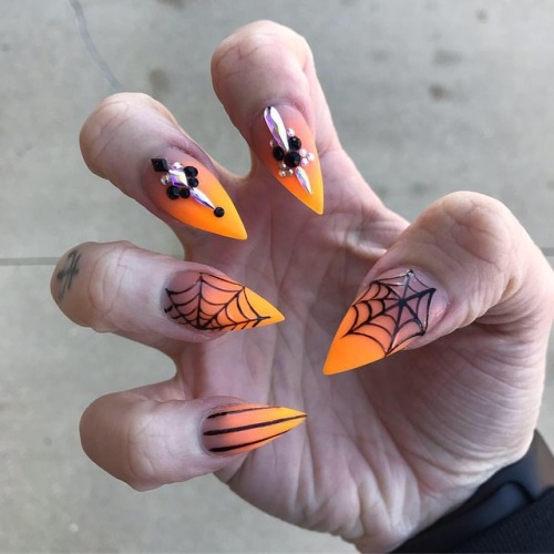 New #halloweennails by @naileditbyus! I had to take different...