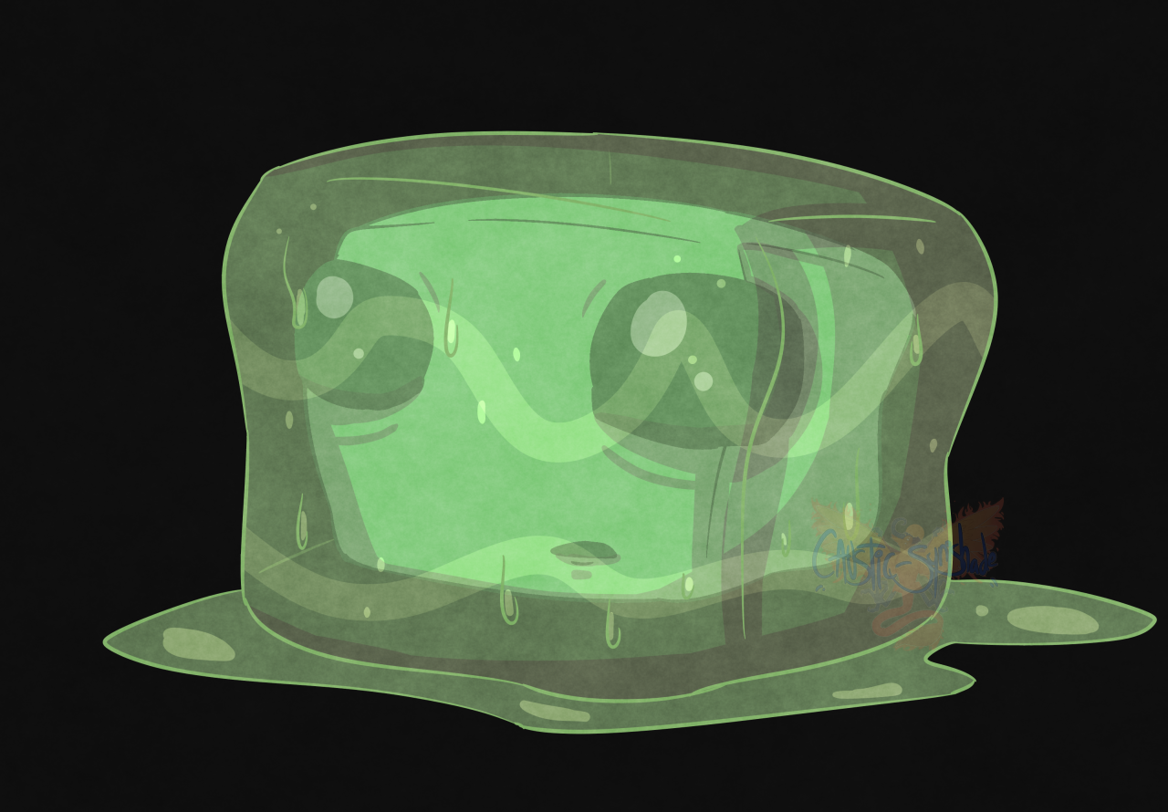 Minecraft Is The Coolest. caustic-synishade:"warm up doodle of a slime boi! caustic-synis...