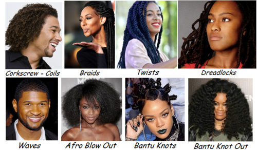 Image result for Style collage of African American hair