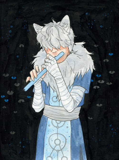 ‘Last song‘.Illustration of how bad I’m with watercolors. :X...