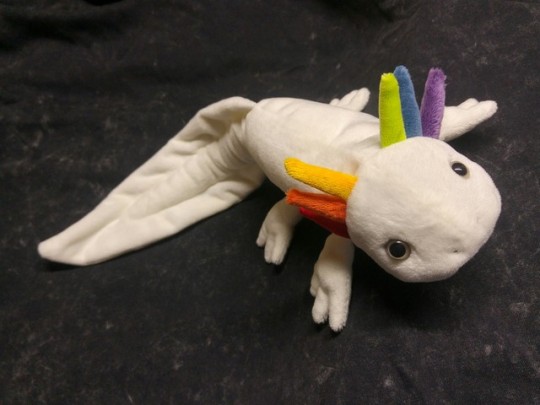 rainbow axolotl plush