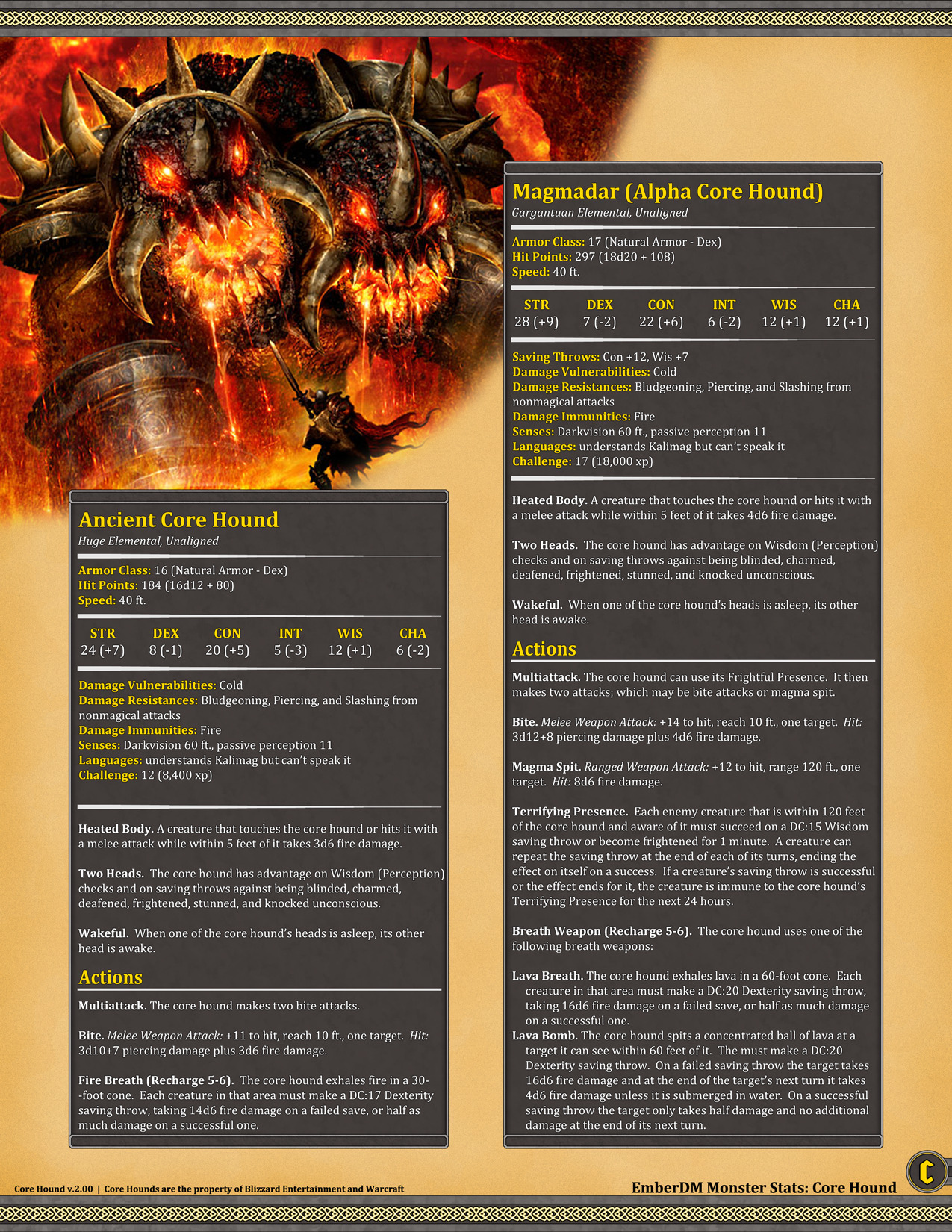 ember-dungeon-mastery-world-of-warcraft-molten-core-monsters-d-d-5e