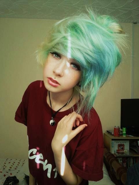 light blue hair on Tumblr