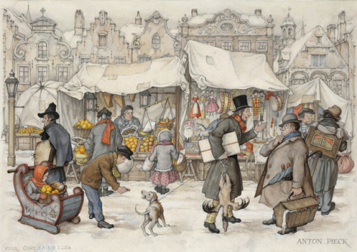 geritsel:Anton Pieck - cosy Dutch winterscapes