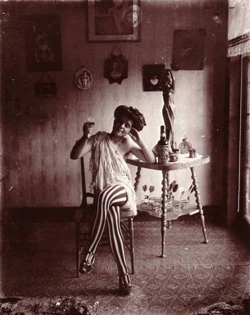 historicaltimes:Prostitute at a Storyville, New Orleans...