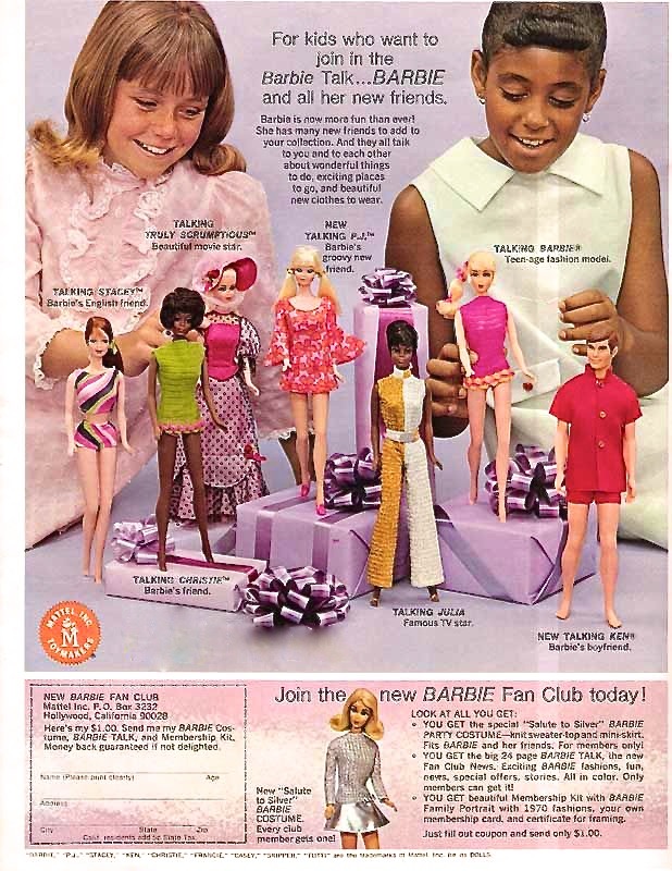 vintage barbie ad