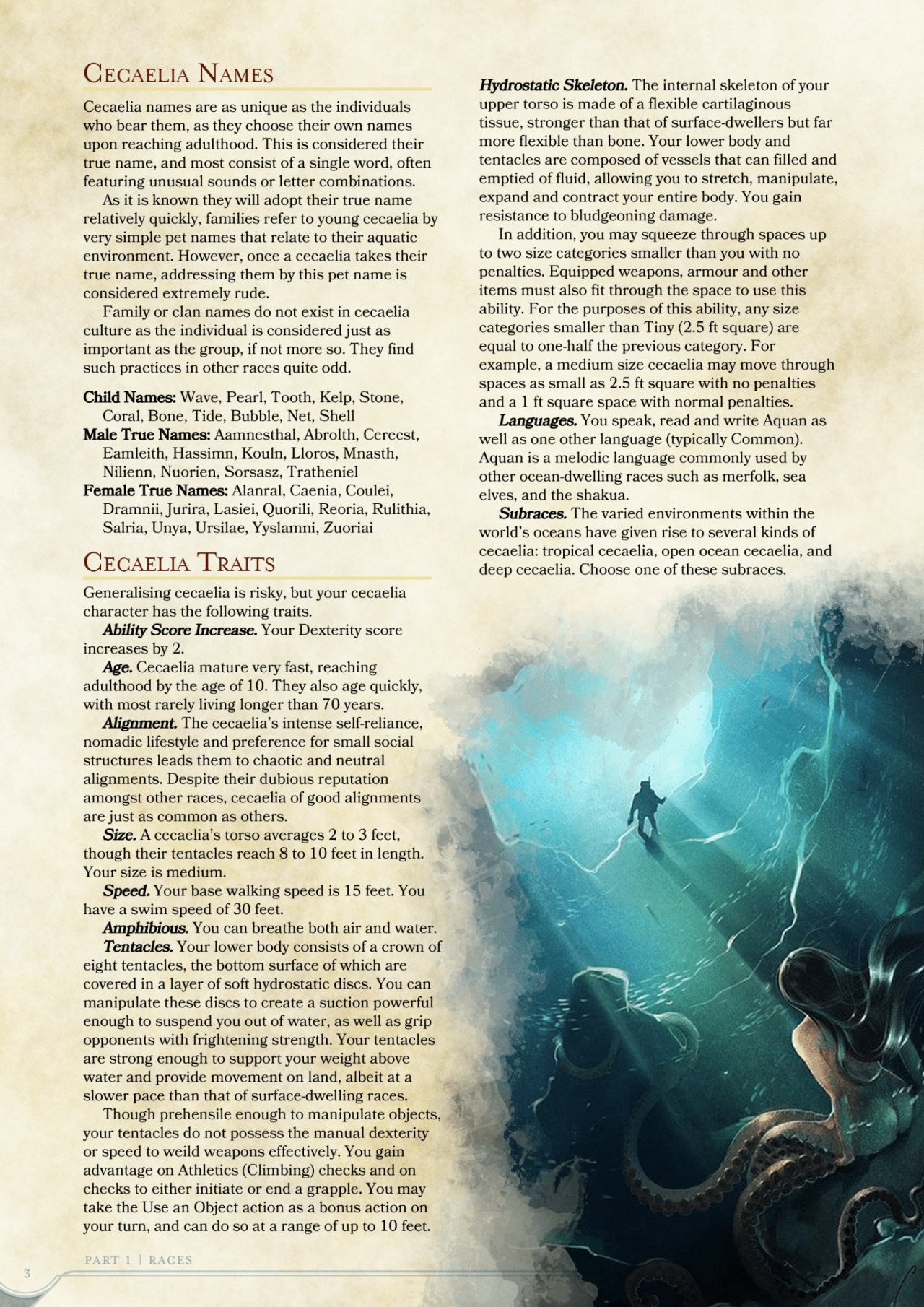 dungeons and dragons homebrew races