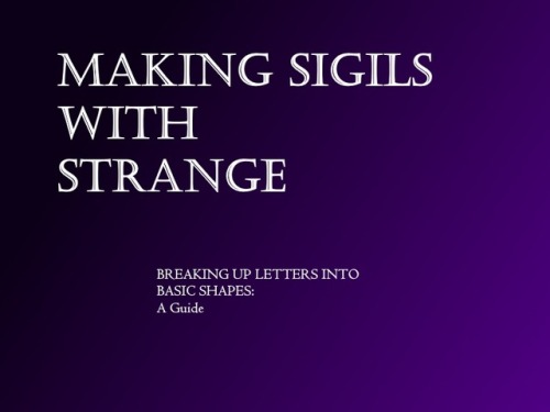 strangesigils:In context with this post on sigil making, you...