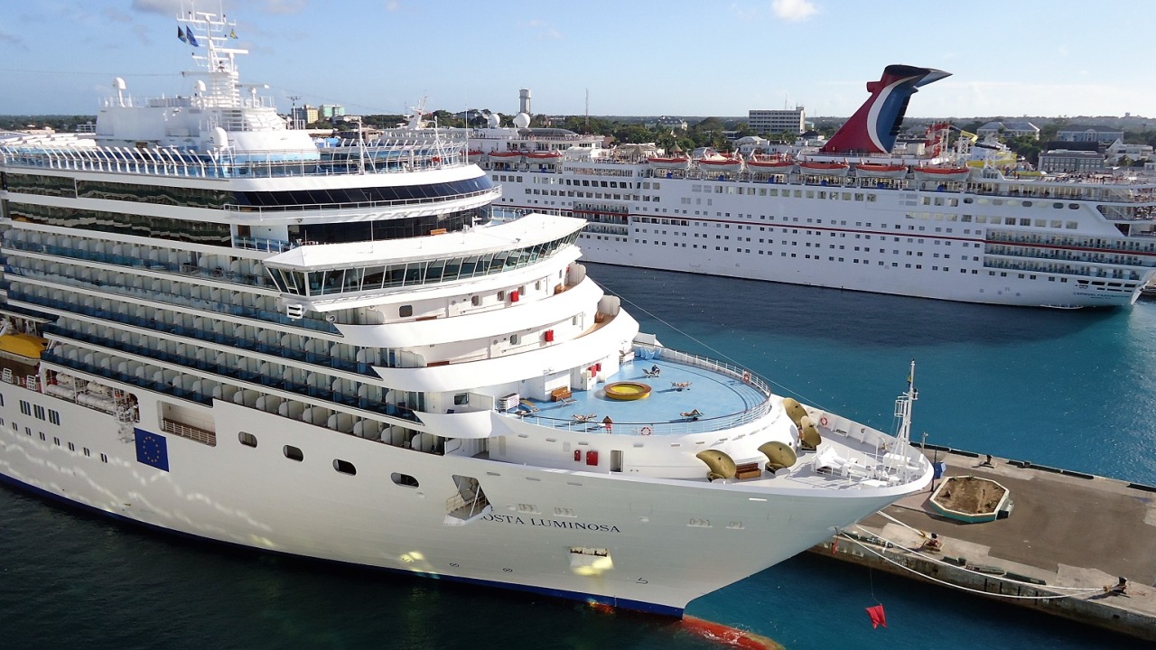 CruiseReady on Tumblr — Bow of the cruise ship Costa Luminosa in Nassau,...