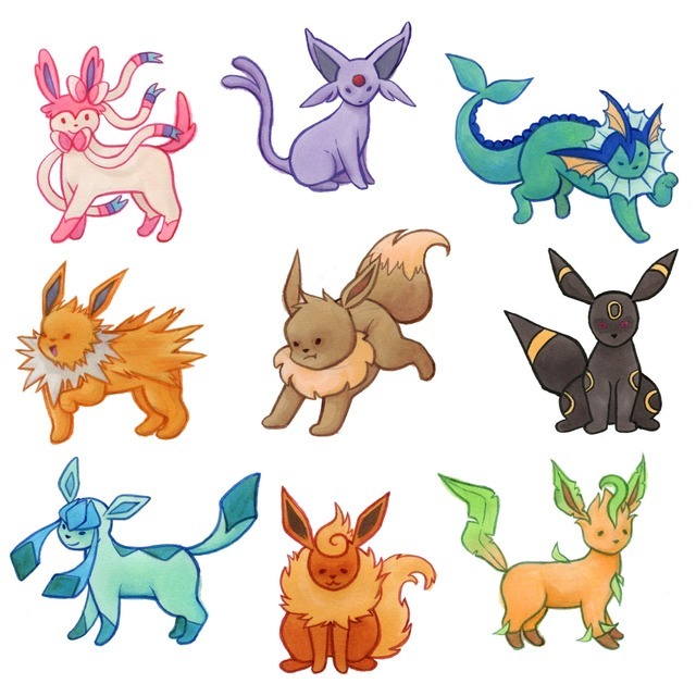 The Illustrations of Smith — eevees!!!! i want to make these little ...