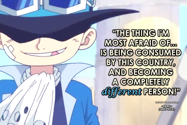 Anime & Manga Quotes | ONE PIECE | SABO | ANIME & MANGA LIST