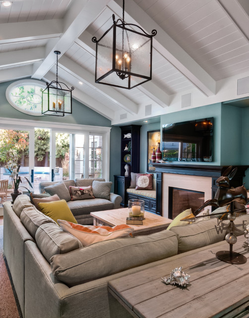 A Vaulted Ceiling Finished With White Wood Design Meet Style a-vaulted-ceiling-finished-with-white-wood-design-meet-style
