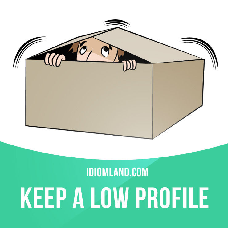 idiom-land-keep-a-low-profile-means-to-avoid-attracting