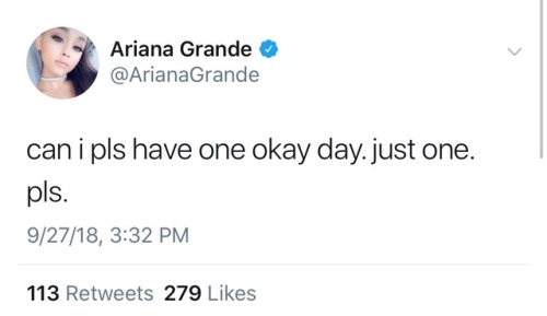 ariana-news:September 27th: Ariana via Twitter